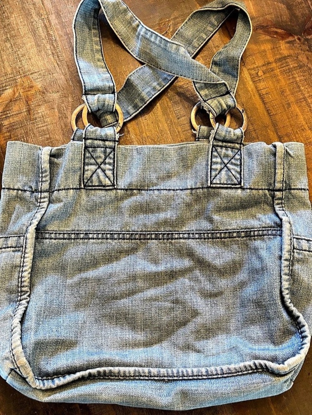 Abercrombie & Fitch Blue Denim Shoulder Bag